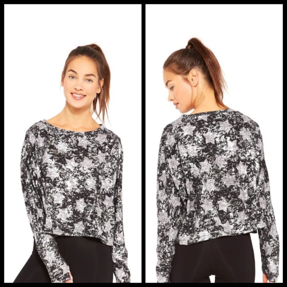 💕TEREZ💕 Heathered Stars Balayage Sweater
